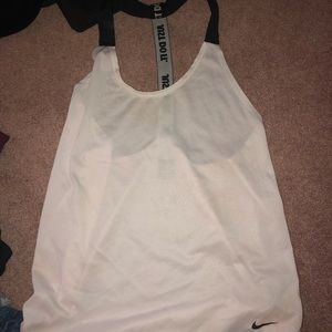 White Nike Tank Top Size-Small